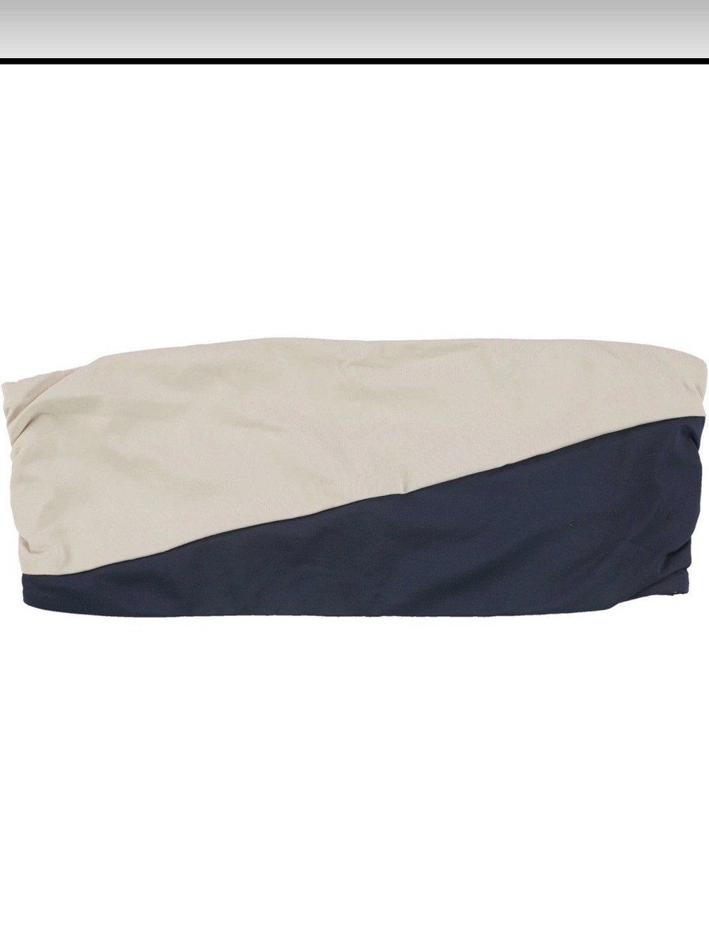 Tavik Women's Moon Strapless Bandeau Swim Top ( TVK-WTAB1723)  (NWT) NAVY/BEIGE